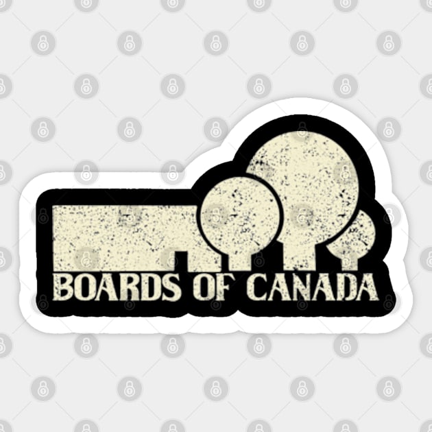 Boards Of Canada - Retro Original Fan Art Design Sticker by BlockersPixel